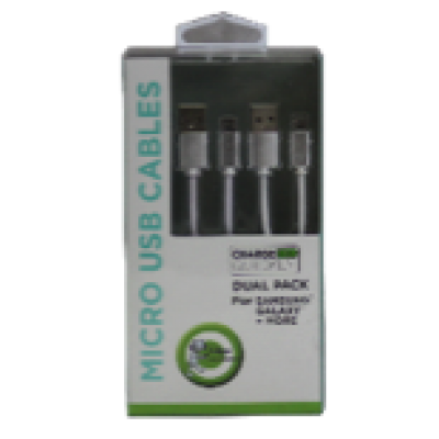 Dual Micro Cables 3' + 9'